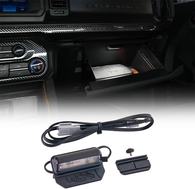 IAG Performance IAG Glove Box LED Light for Ford Bronco 2021+ & Bronco Raptor 2022+ (Not Sport) - Image 1